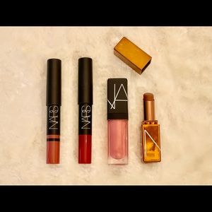 NARS bundle;orgasm lipgloss, laguna lipbalm, satin lip pencil & matte lip pencil